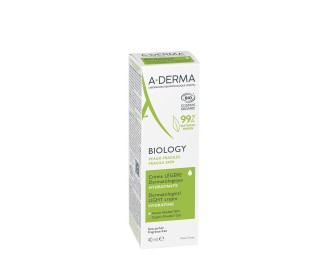 A-Derma Biology Light Moisturizing Cream Face Normal to Combination Skin 40ml