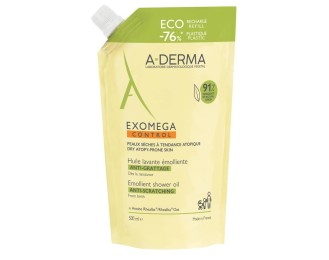A-Derma Exomega Control Shower Oil Anti-itch Atopic Skin Refill 500ml