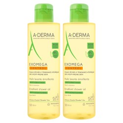 A-Derma Exomega Control Emollient Shower Oil 2x500ml Special Price