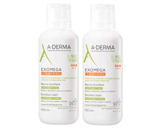 A-Derma Exomega Control Emollient Balm 2x400ml Special Price