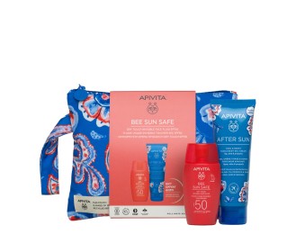 Apivita Bee Sun Safe Dry Touch Invisible Face Fluid SPF50 50ml + OFFER After Sun Gel-Cream Face and Body 100ml