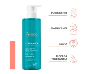 Avène Cleanance Cleansing Gel, daily cleansing of oily skin with acneic tendency 400 ml