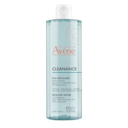 Avène Micellar Water Cleanance, cleansing and unmake-up of oily skin 400 ml