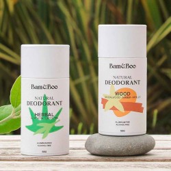 Bam&Boo Natural Deodorant - Herbal - Aloe Vera & Green Tea