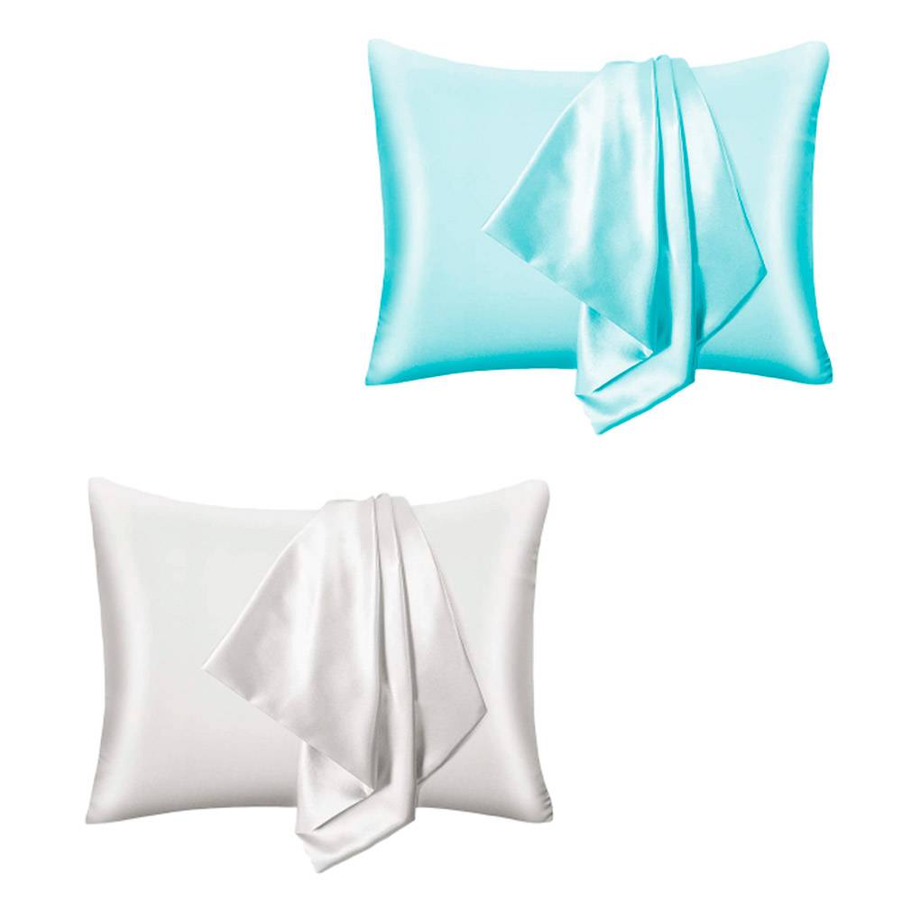 LS Beauty Satin Anti-Frizz Pillowcase White