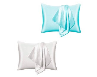LS Beauty Satin Anti-Frizz Pillowcase White
