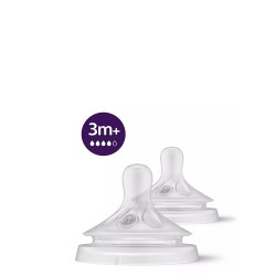 Philips Avent Natural Response Baby Bottle Teat T4 Duo