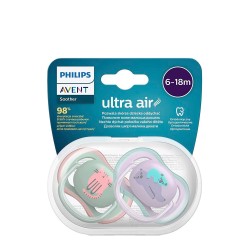 Philips Avent Ultra Air Soother Cat and Koala 6-18m Duo
