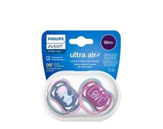 Philips Avent Ultra Air Soother Giraffe and Sloth 18m+ Duo