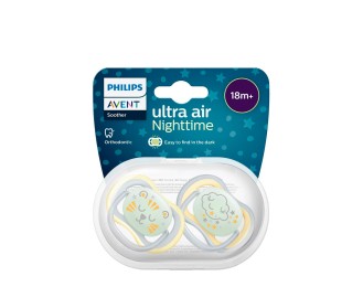 Philips Avent Ultra Air Night Soother Lion and Clouds 18m+ Duo
