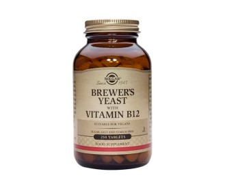 Solgar Brewer's Yeast with Vitamin B12 250 tablets