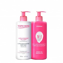 Topicrem Ultra-Moisturizing Body Milk 2x500ml