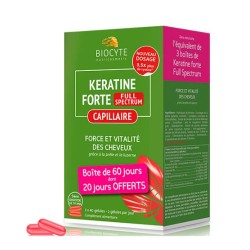 Biocyte Keratine Forte Extra Plus Capillary 120 Capsules + OFFER 20 Days